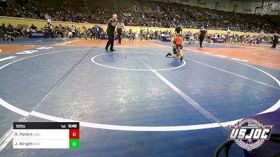 52 lbs Round Of 16 - Ryland Peters, Claremore Wrestling Club vs Jaxson Wright, Bartlesville Wrestling Club