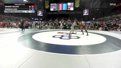 215 lbs Cons. Sub-rd Of 32 - Herbert Billups, VA vs Jeremiah Luke, IL