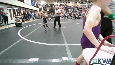 58 lbs Consolation - Abel Glover, Vian Wrestling Club vs Peyton Garrison, Verdigris Youth Wrestling