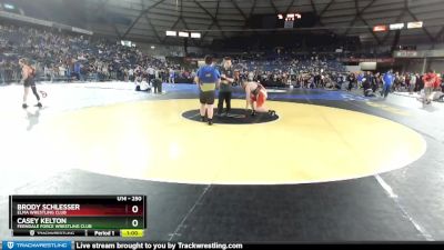 250 lbs Round 2 - Casey Kelton, Ferndale Force Wrestling Club vs Brody Schlesser, Elma Wrestling Club