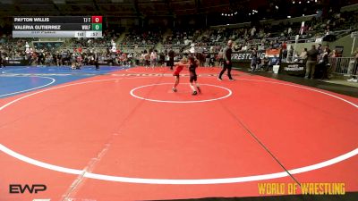 40 lbs 5th Place - Payton Willis, Tj Trained vs Valeria Gutierrez, Wolf Pack Wrestling Club TX