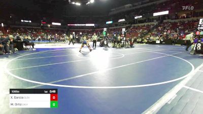 106 lbs Consi Of 16 #1 - Xavier Garcia, Clovis West vs Massimo Ortiz, Calvary Chapel Sa