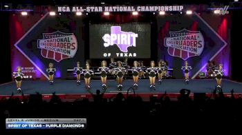 Spirit of Texas - Purple Diamonds [2026 L2 Junior - Medium Day 1] 2026 NCA All-Star National Championship