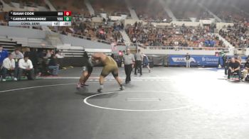 287-D4 Cons. Semi - Caesar Fernandez, Yuma Catholic High School vs Isaiah Cook, Morenci High School