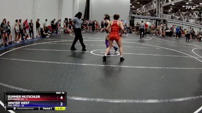 107 lbs Round 5 (8 Team) - Summer Mutschler, Buccaneers WC vs Winter West, Full Circle