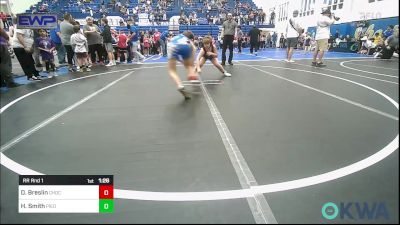 110 lbs Rr Rnd 1 - Drake Breslin, Choctaw Ironman Youth Wrestling vs Holden Smith, Piedmont