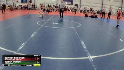 72 lbs Rd# 5- 3:45pm Friday Final Pool - Joshua Weimert, Terps Xpress vs Blayden Thompson, NCWAY National Team