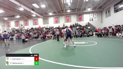 220 lbs Consi Of 8 #2 - Tomas Ziemiecki, Milford vs Charlie Bellavance, Bishop Guertin