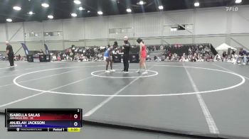 100 lbs Round 1 (16 Team) - Isabella Salas, Arkansas Red vs Anjelah Jackson, Louisiana