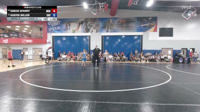 96 lbs Simon Sperry, Missouri vs Austin Miller, California Silver