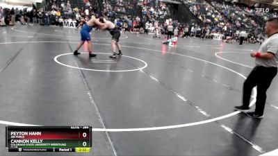 285 lbs Cons. Round 1 - Cannon Kelly, Colorado State University Wrestling Club vs Peyton Hahn, Air Force