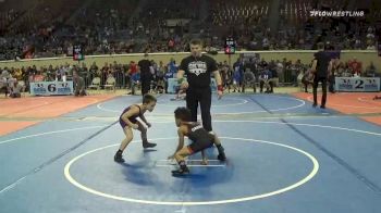 55 lbs Semifinal - Bronc Sumpter, Vian Wrestling Club vs Jett Greer, Team Molenda