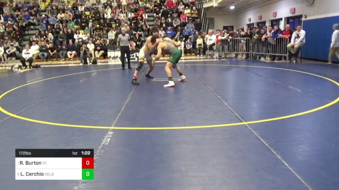 172 lbs Semifinal Ryan Burton St. Joseph Regional NJ vs Louis Cerchio Delbarton NJ