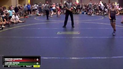 75 lbs Cons. Round 3 - Carter Mason, Apex Wrestling vs Weston Handtke, Camdenton