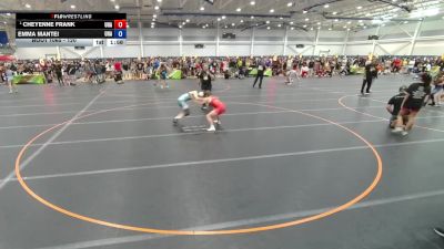 120 lbs Semifinal - Cheyenne Frank, Unattached vs Emma Mantei, Unattached