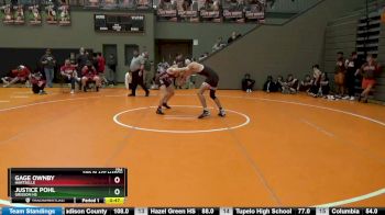 162 lbs 3rd Place Match - Justice Pohl, Grissom Hs vs Gage Ownby, Hartselle