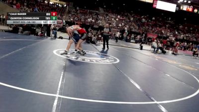 5A 190 lbs Quarterfinal - Quinton Cornelison, Twin Falls vs Cale Baker, Minico