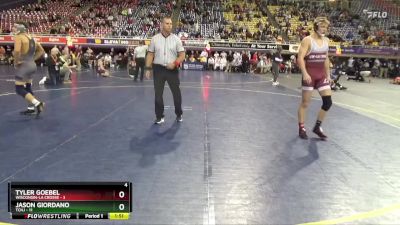 157 lbs Quarters & 1st Wb (16 Team) - Jason Giordano, TCNJ vs Tyler Goebel, Wisconsin-La Crosse