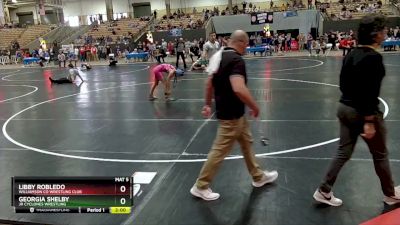 100 lbs Semifinal - Libby Robledo, Williamson Co Wrestling Club vs Georgia Shelby, Jr Cyclones Wrestling