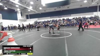 132 lbs Cons. Round 7 - Mekhi Yanthis, Los Alamitos vs Deegan Hernandez, MLK