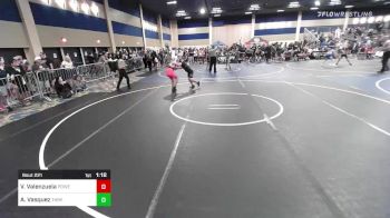 113 lbs Semifinal - Valentino Valenzuela, Powerline WC vs Adam Vasquez, Threshold WC