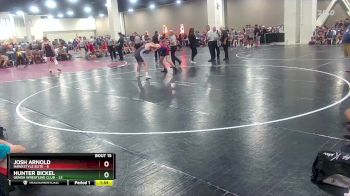 150 lbs Round 3 (10 Team) - Hunter Bickel, Genoa Wrestling Club vs Josh Arnold, Hawkstyle Elite