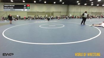135 lbs Final - Josiah Williby, Mat Warriors 14U vs Declan Dahl, Untouchables 14U Purple
