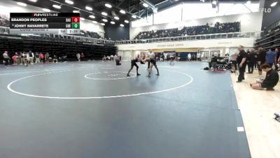 125 lbs Cons. Round 3 - Johny Navarrete, Cuesta College vs Brandon Peoples, Santa Ana College