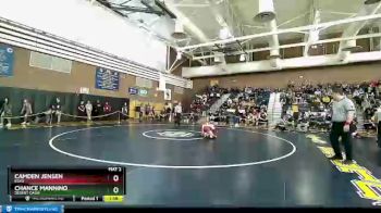 106 lbs Quarterfinal - Camden Jensen, Elko vs Chance Mannino, Desert Oasis