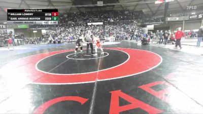 Boys 2A 157 lbs Champ. Round 2 - Gael Arenas Buxton, Cedarcrest vs William Lowery, Orting