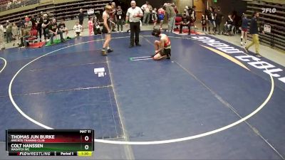 118 lbs Champ. Round 2 - Colt Hanssen, Wasatch WC vs Thomas Jun Burke, Aniciete Training Club