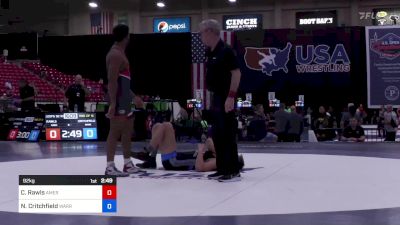 92 kg Rnd Of 16 - Carsten Rawls, American University vs Nathan Critchfield, Warrior Regional Training Center