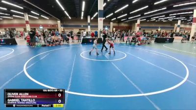 53 lbs Semifinal - Oliver Allen, Spring Klein Wrestling Club vs Gabriel Tantillo, Warrior Trained Wrestling