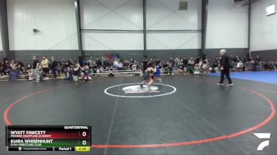 119 lbs Quarterfinal - Wyatt Fawcett, Pioneer Grappling Academy vs Kiara Whisenhunt, Elma Wrestling Club