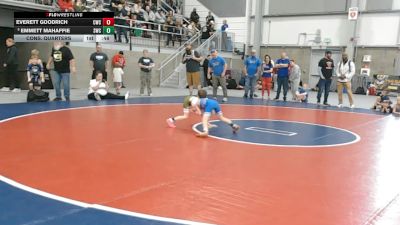 53 lbs Cons. Quarters - Everett Goodrich, Chinook Wrestling Club vs Emmett Mahaffie, Steelclaw Wrestling Club