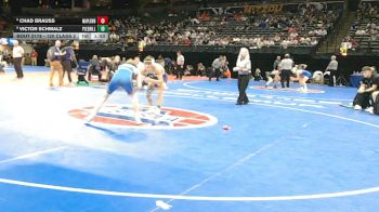 120 Class 2 lbs Quarterfinal - Chad Brauss, Maplewood-Richmond Hts. vs Victor Schmalz, Pleasant Hill