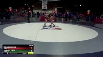 100 lbs Round 1 (6 Team) - Ashley Dumas, SJWA vs Marley Lopin, SAWA