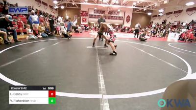 76 lbs Consi Of 8 #2 - Logan Cosby, Skiatook Youth Wrestling vs Van Richardson, Prodigy Wrestling