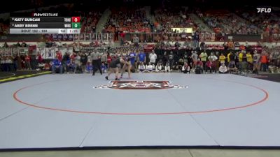 190 lbs Quarterfinal - Abby Brenn, Winfield HS vs Katy Duncan, Tonganoxie Hs