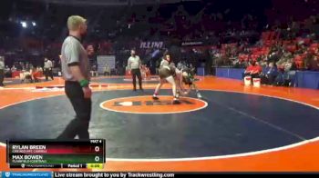 3 lbs Cons. Round 2 - Max Bowen, Plainfield (Central) vs Rylan Breen, Chicago (Mt. Carmel)