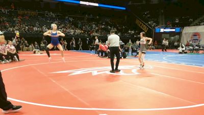 105 Class 1 lbs Quarterfinal - Aleah Conard, El Dorado Springs vs Nico Brooks, Hillsboro