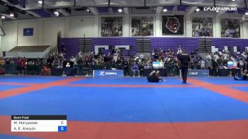 Maria Malyjasiak vs Amanda E. Alequin 2019 Pan IBJJF Jiu-Jitsu No-Gi Championship