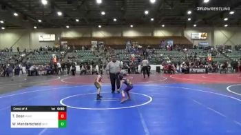 43 lbs Consi Of 4 - TJ Dean, Maverick vs Waylon Manderscheid, Southern Oregon Strong