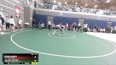 113 lbs Cons. Round 1 - Kaden Nokes, All In Wrestling vs Talinn Colton, Middleton Wrestling Club