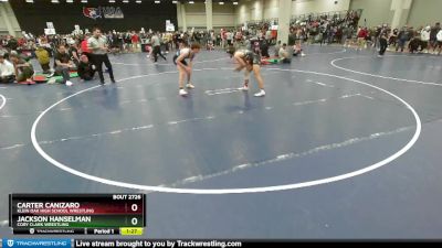 150 lbs Champ. Round 3 - Jackson Hanselman, Cory Clark Wrestling vs Carter Canizaro, Klein Oak High School Wrestling