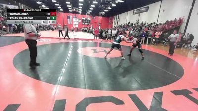 215 lbs Semifinal - Roman Janek, EDWARDVILLE (HS) vs Foley Calcagno, Elmhusrt (IC CATHOLIC)
