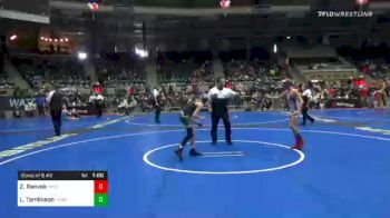 85 lbs Consolation - Zeke Ranvek, Mn Elite vs Landon Tomlinson, Thoroughbred Wrestling Academy