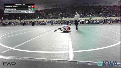 110 lbs Round Of 32 - Grayson Moss, Blanchard Youth Wrestling Club vs Cole Nguyen, Standfast
