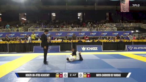 Maya Cardoso De Vargas vs Houzn Jiu-Jitsu Academy 2026 Pan Kids Jiu-Jitsu IBJJF Championship