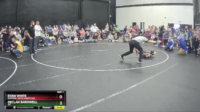 41 lbs Quarterfinal - Declan Barnwell, JET vs Evan White, Eastside Youth Wrestling